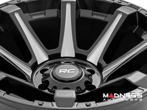 Custom Wheel 81 Series - One-Piece - Semi Gloss Black w/ Machined Spokes | 20x10 | 6x5.5 | -19mm - Rough Country 